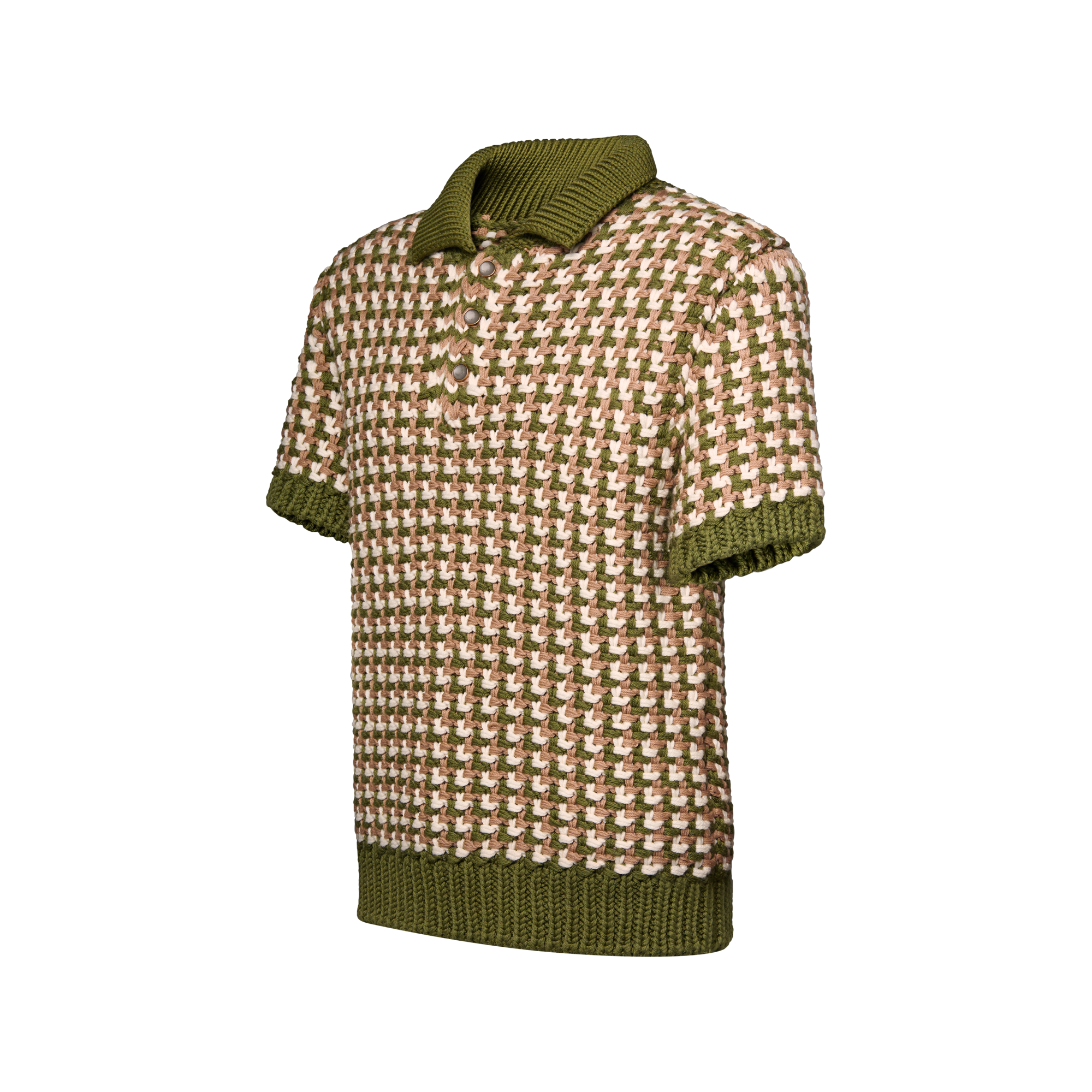Short-Sleeved Wool-Knit Polo Shirt - New - For Men | LOUIS VUITTON ®